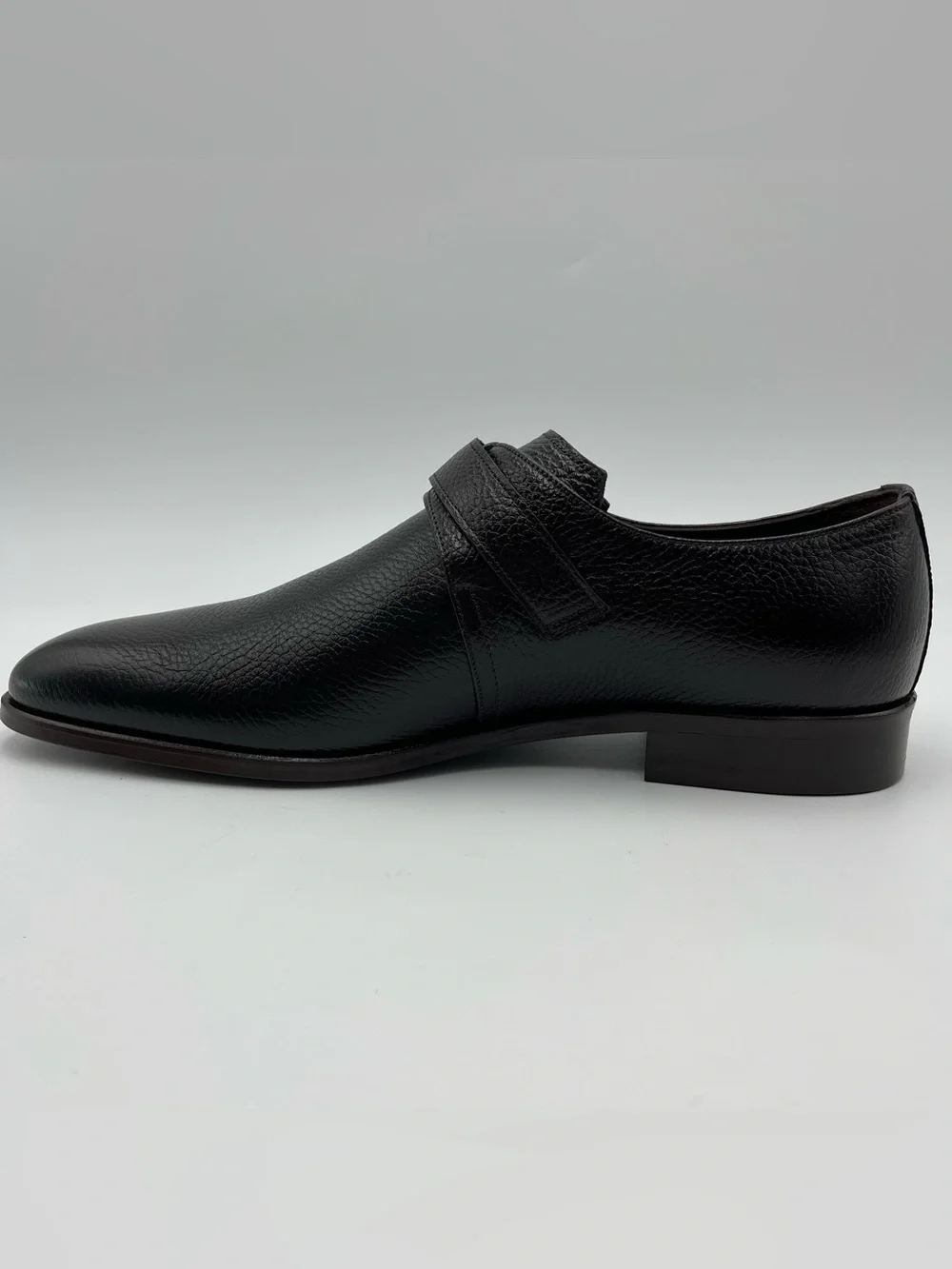 Vellapais SZ 11 Astra Brown Pebbled Leather Monkstrap Shoes MSRP $309